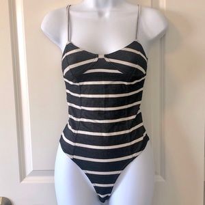 Striped Body Suit - Small